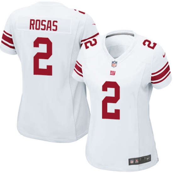 Women's Nike New York Giants #2 Aldrick Rosas Game White NFL Jersey - Ujersey