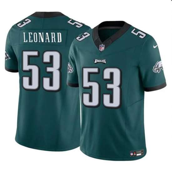 Men's Philadelphia Eagles #53 Shaquille Leonard Green 2023 F.U.S.E. Vapor Untouchable Limited Football Stitched Jersey - Ujersey