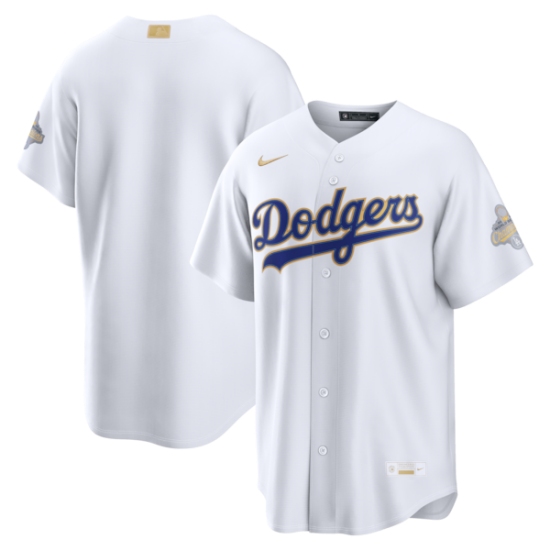 Men's Los Angeles Dodgers Nike White 2026 Gold Collection Stadium Jersey - Ujersey