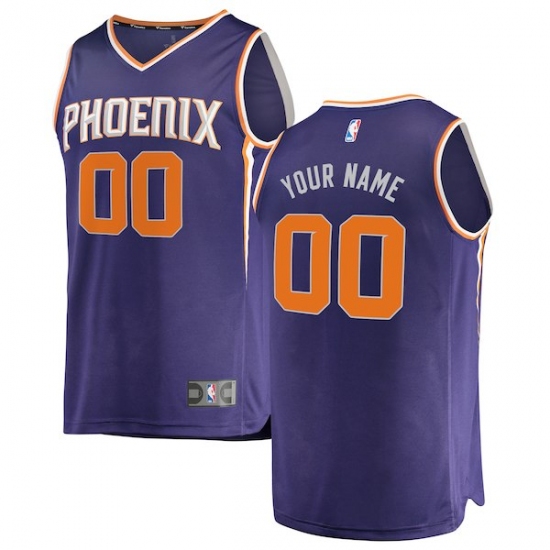 Men's Phoenix Suns Fanatics Branded Purple Fast Break Custom Replica Jersey - Icon Edition - Ujersey