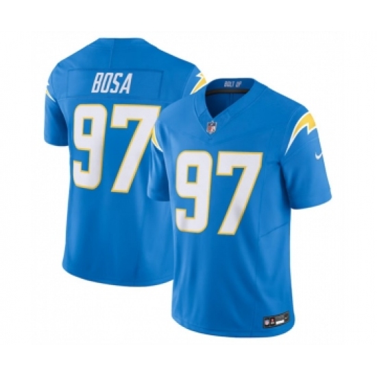 Men's Nike Los Angeles Chargers #97 Joey Bosa Blue 2023 F.U.S.E. Vapor Untouchable Limited Stitched Jersey - Ujersey