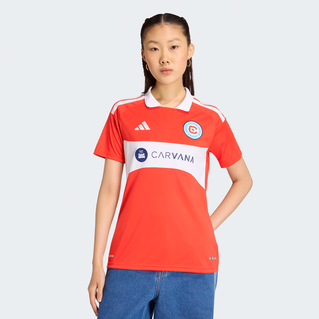 Women's Chicago Fire adidas Red 2026 Forever Red Replica Jersey