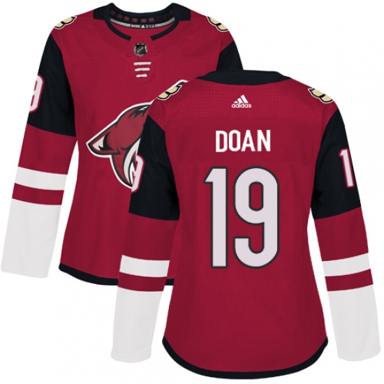 Women's Adidas Arizona Coyotes #19 Shane Doan Authentic Burgundy Red Home NHL Jersey - Ujersey