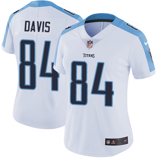 Women's Nike Tennessee Titans #84 Corey Davis White Vapor Untouchable Limited Player NFL Jersey - Ujersey