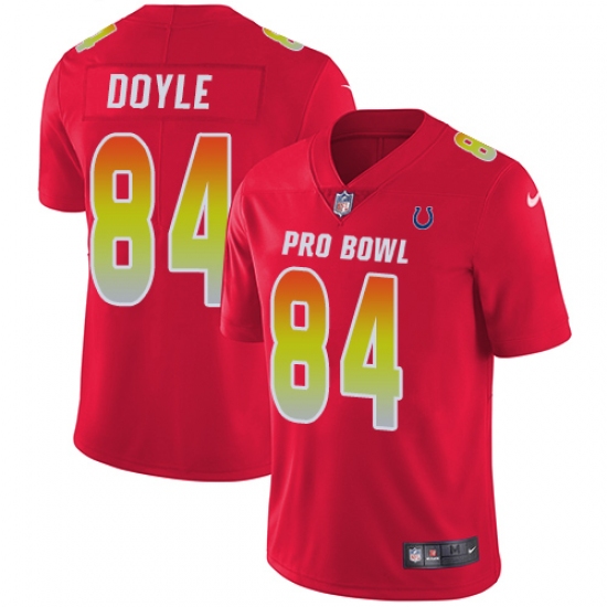 Men's Nike Indianapolis Colts #84 Jack Doyle Limited Red 2018 Pro Bowl NFL Jersey - Ujersey