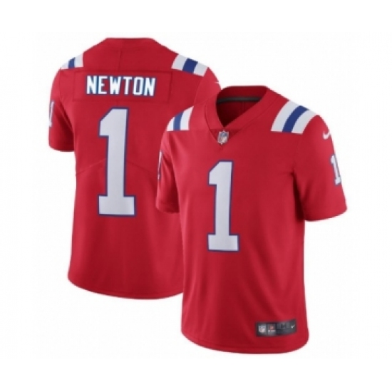 New England Patriots #1 Cam Newton Red Alternate Vapor Untouchable Limited Player Football Jersey - Ujersey