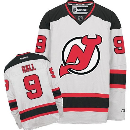 Youth Reebok New Jersey Devils #9 Taylor Hall Authentic White Away NHL Jersey - Ujersey