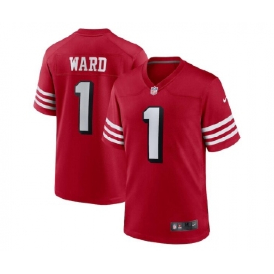 Men’s San Francisco 49ers #1 Jimmie Ward Nike Scarlet Alternate Game Jersey - Ujersey