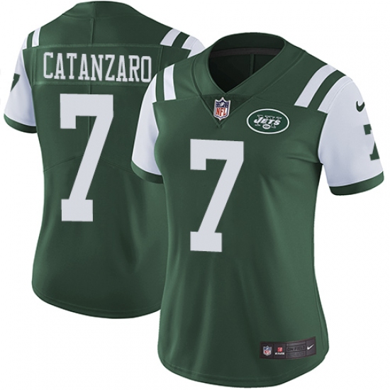 Women's Nike New York Jets #7 Chandler Catanzaro Elite Green Team Color NFL Jersey - Ujersey