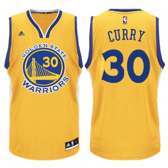 Men's Adidas Golden State Warriors #30 Stephen Curry Swingman Gold NBA Jersey - Ujersey