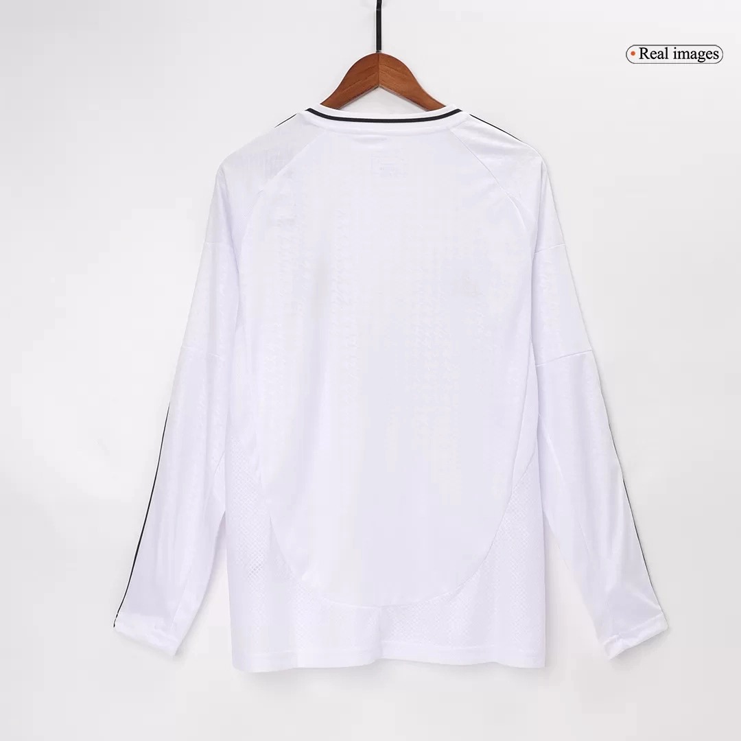 Real Madrid Soccer Jersey Home Custom Long Sleeve Shirt 2024/25 - ujerseystore