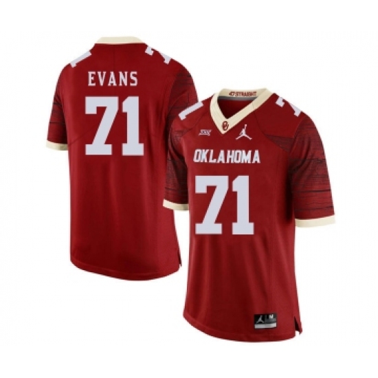 Oklahoma Sooners 71 Bobby Evans Red 47 Game Winning Streak College Football Jersey - Ujersey