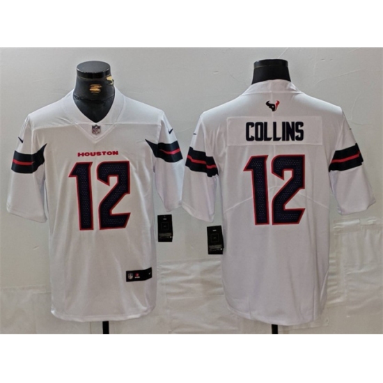 Men's Houston Texans #12 Nico Collins White Vapor Untouchable Stitched Football Jersey - Ujersey