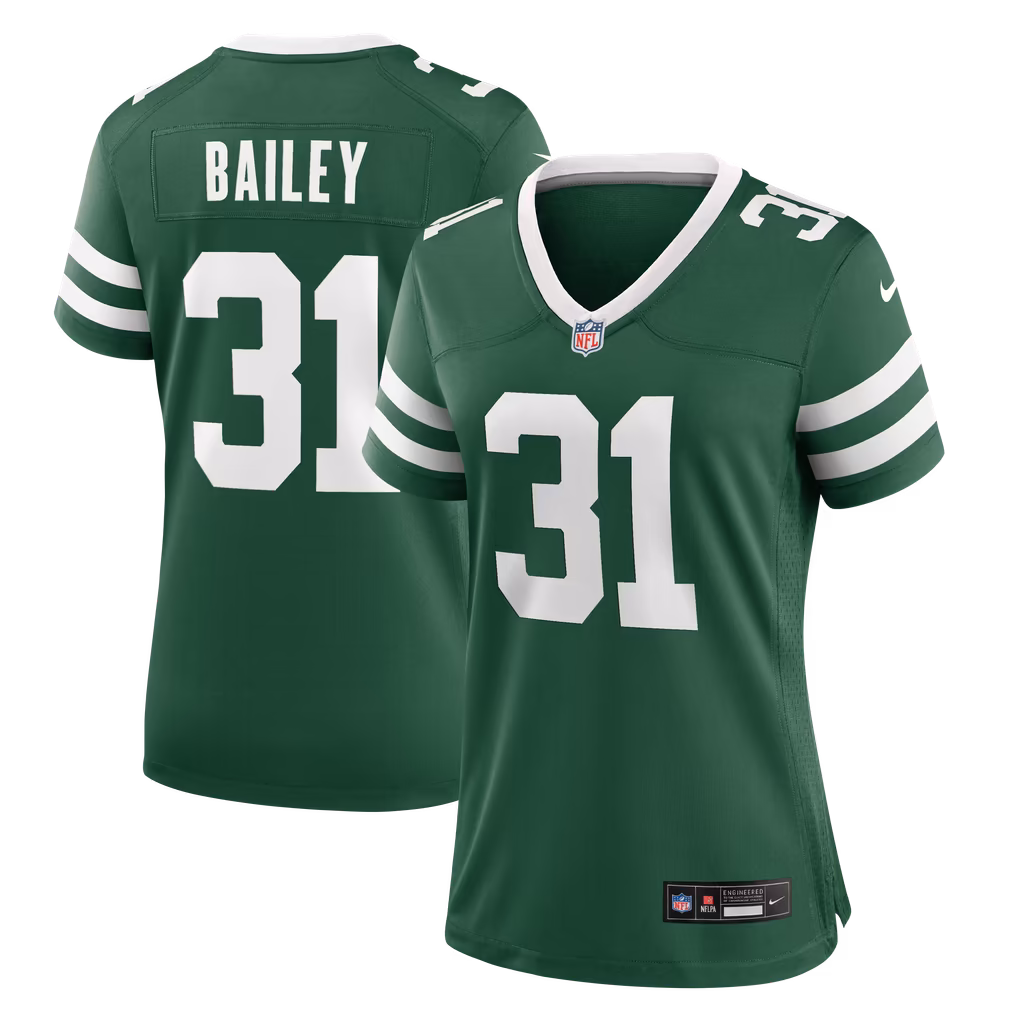Women's New York Jets David Bailey Nike Legacy Green Team Game Jersey