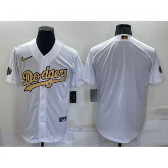 Men's Los Angeles Dodgers Blank White 2022 All Star Stitched Cool Base Nike Jersey - Ujersey