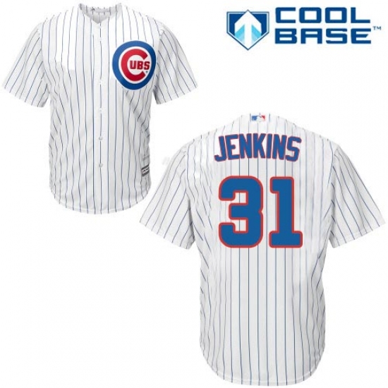 Men's Majestic Chicago Cubs #31 Fergie Jenkins Replica White Home Cool Base MLB Jersey - Ujersey