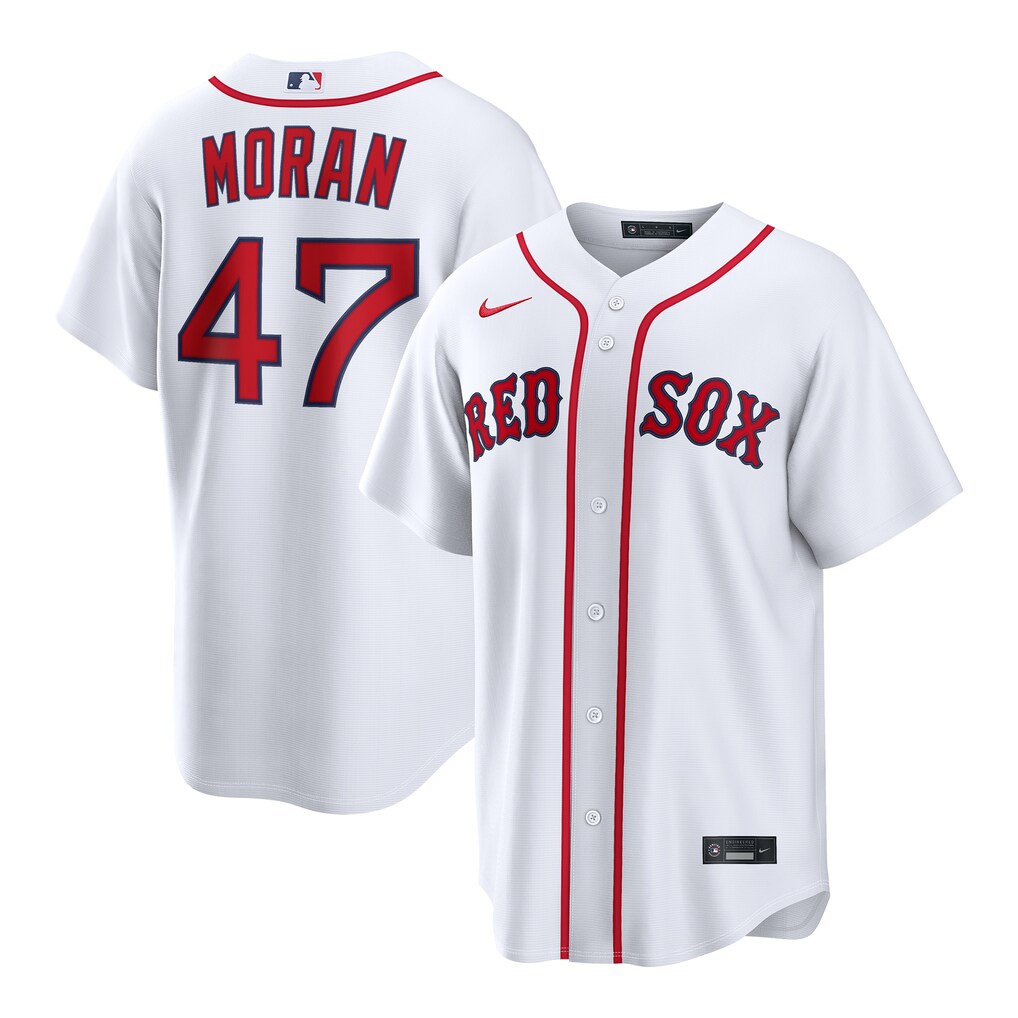 Men's Boston Red Sox Jovani Moran Nike White Home Replica Jersey - Ujersey