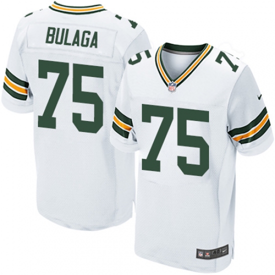 Men's Nike Green Bay Packers #75 Bryan Bulaga Elite White NFL Jersey - Ujersey