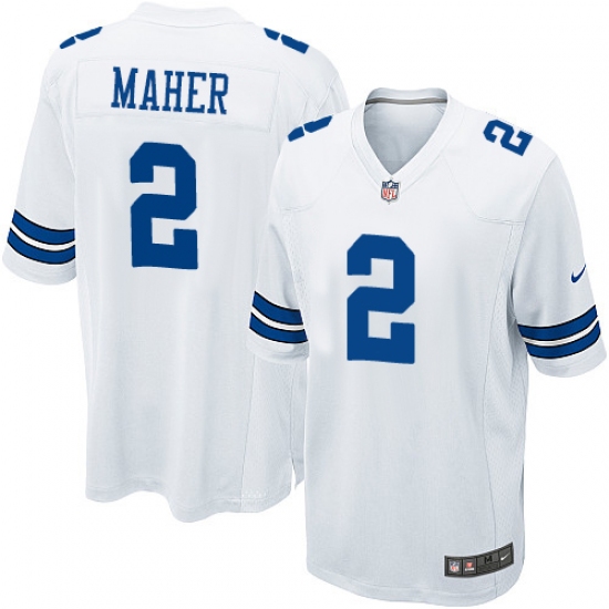 Men's Nike Dallas Cowboys #2 Brett Maher Game White NFL Jersey - Ujersey