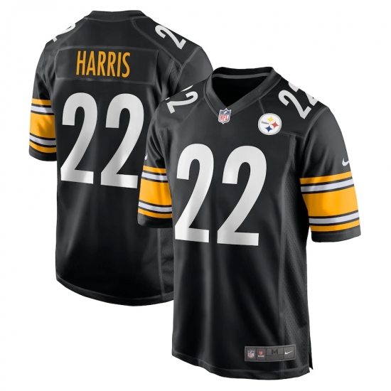 Youth Pittsburgh Steelers #22 Najee Harris Nike Black 2021 NFL Draft First Round Pick Game Jersey - Ujersey