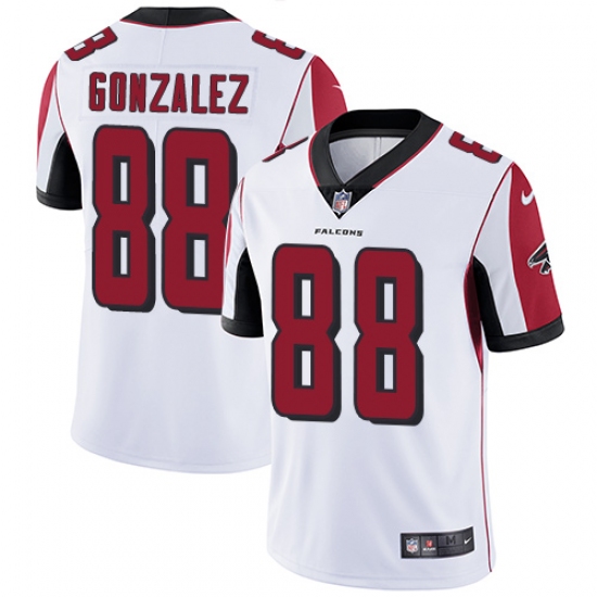 Youth Nike Atlanta Falcons #88 Tony Gonzalez White Vapor Untouchable Limited Player NFL Jersey - Ujersey