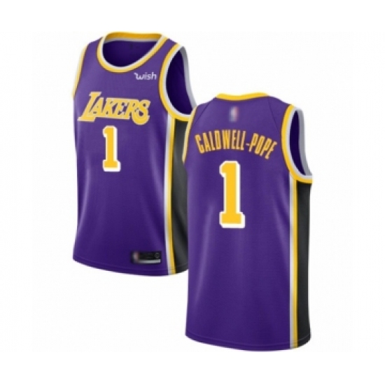 Men's Los Angeles Lakers #1 Kentavious Caldwell-Pope Authentic Purple Basketball Jerseys - Icon Edition - Ujersey