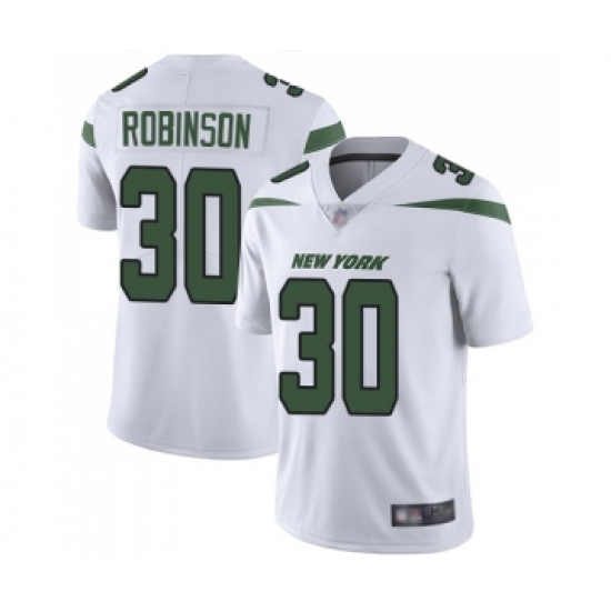 Men's New York Jets #30 Rashard Robinson White Vapor Untouchable Limited Player Football Jersey - Ujersey