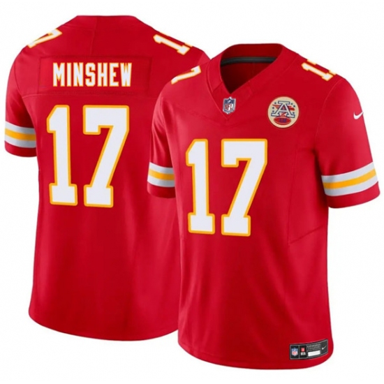 Men's Kansas City Chiefs #17 Gardner Minshew Red 2025 F.U.S.E. Vapor Untouchable Limited Football Stitched Jersey - Ujersey