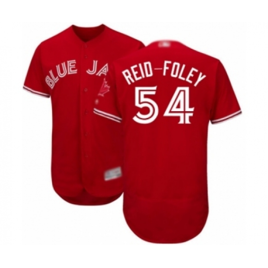 Men's Toronto Blue Jays #54 Sean Reid-Foley Scarlet Alternate Flex Base Authentic Collection Alternate Baseball Player Jersey
