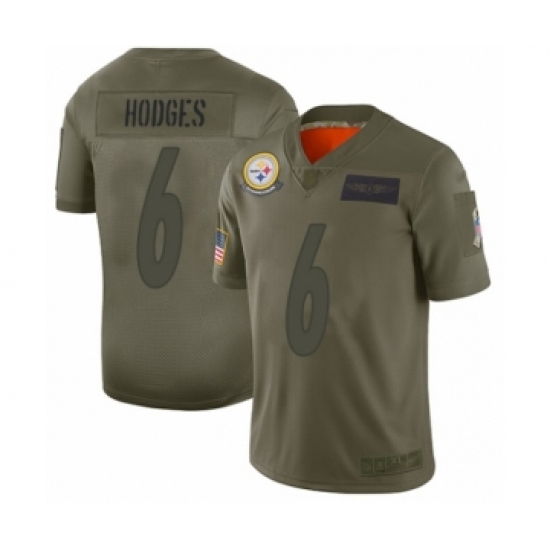 Men's Pittsburgh Steelers #6 Devlin Hodges Limited Camo 2019 Salute to Service Football Jersey - Ujersey