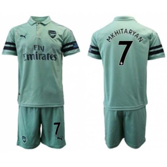 Arsenal #7 Mkhitaryan Away Soccer Club Jersey