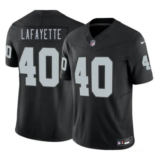 Men's Las Vegas Raiders #40 Devin Lafayette Black 2026 Draft F.U.S.E. Vapor Untouchable Limited Football Stitched Jersey - Ujersey