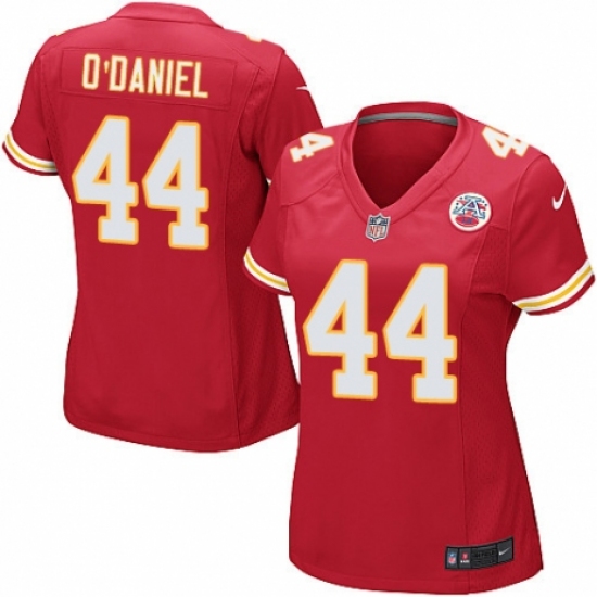 Women's Nike Kansas City Chiefs #44 Dorian O'Daniel Game Red Team Color NFL Jersey - Ujersey