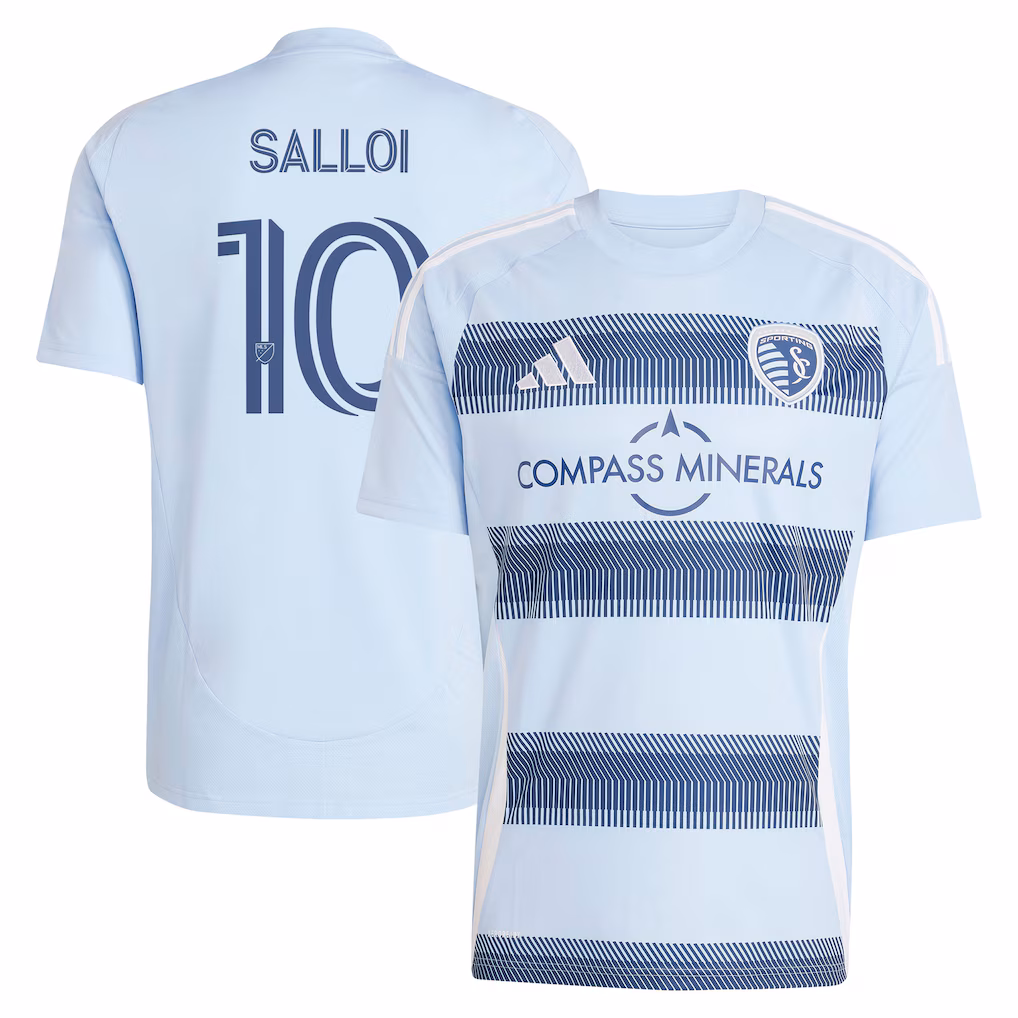 Men's Sporting Kansas City Daniel Salloi adidas Light Blue 2025 One KC Replica Player Jersey - Ujersey NHL
