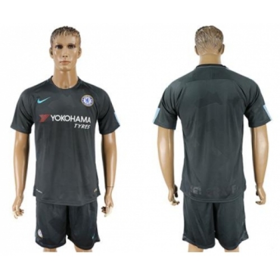 Chelsea Blank Black Soccer Club Jersey