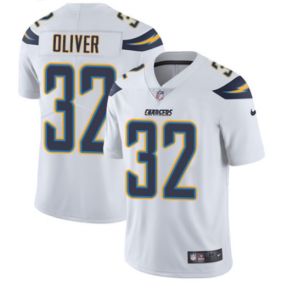 Men's Nike Los Angeles Chargers #32 Branden Oliver White Vapor Untouchable Limited Player NFL Jersey - Ujersey