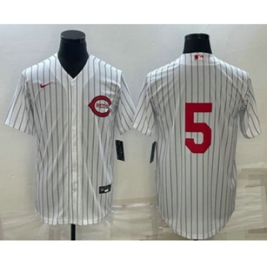 Men's Cincinnati Reds #5 Johnny Bench 2022 White Field of Dreams Stitched Baseball Jersey - Ujersey
