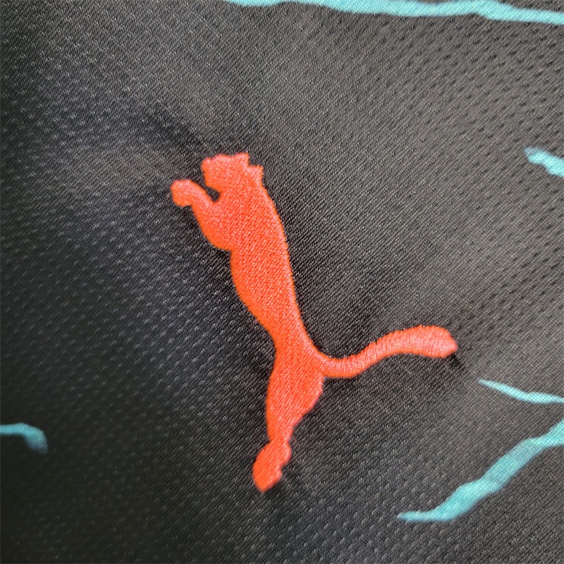 Manchester City Football Jersey Third Away Long Sleeve Shirt 2023/24 - Ujersey NHL