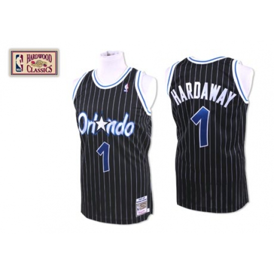 Men's Mitchell and Ness Orlando Magic #1 Tracy Mcgrady Authentic Black Throwback NBA Jersey - Ujersey