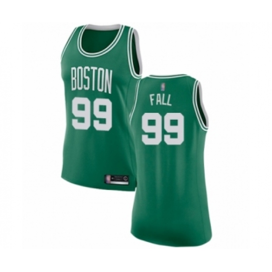 Women's Boston Celtics #99 Tacko Fall Swingman Green(White No.) Road Basketball Jersey - Icon Edition - Ujersey
