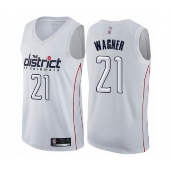 Women's Washington Wizards #21 Moritz Wagner Swingman White Basketball Jersey - City Edition - Ujersey
