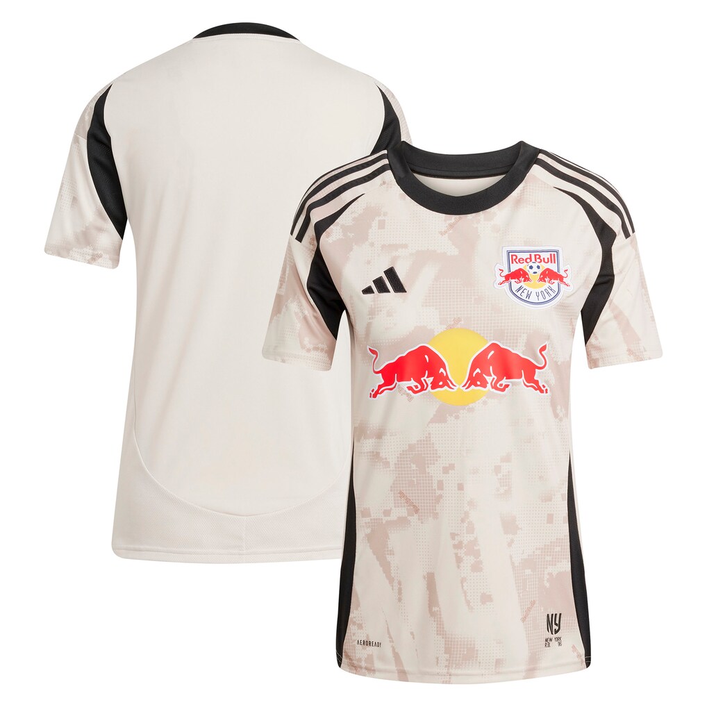 Women's New York Red Bulls adidas Tan 2025 Stone Kit Replica Jersey - Ujersey