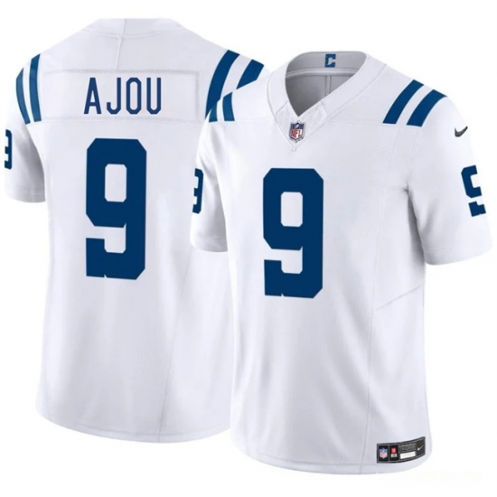 Men's Indianapolis Colts #9 Ajou Ajou White 2025 F.U.S.E. Vapor Limited Football Stitched Jersey - Ujersey