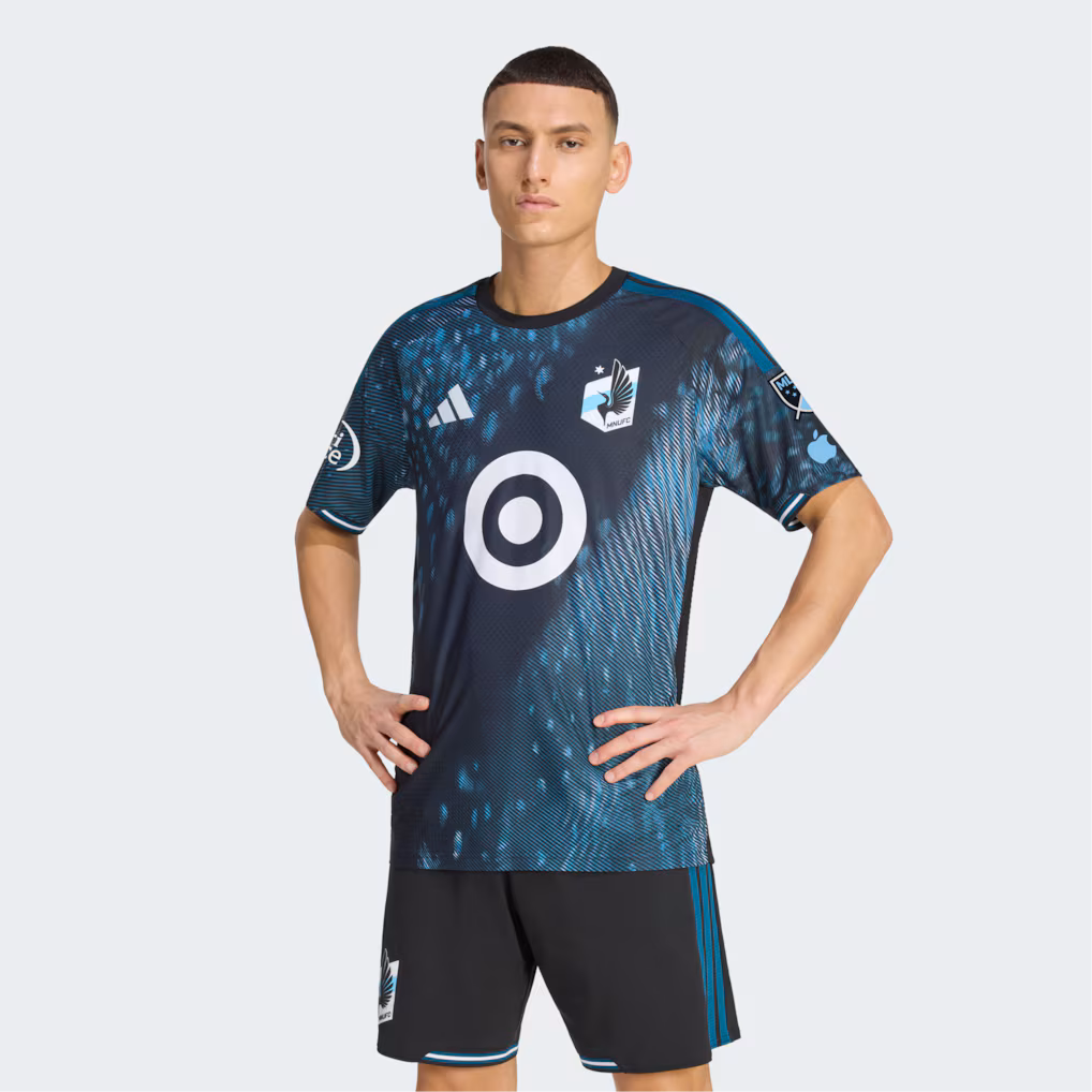 Men's Minnesota United FC adidas Black 2026 The Decade Kit On-Field Authentic Patch Jersey - Ujersey