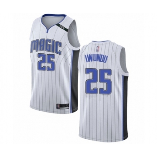Women's Orlando Magic #25 Wes Iwundu Swingman White Basketball Jersey - Association Edition - Ujersey