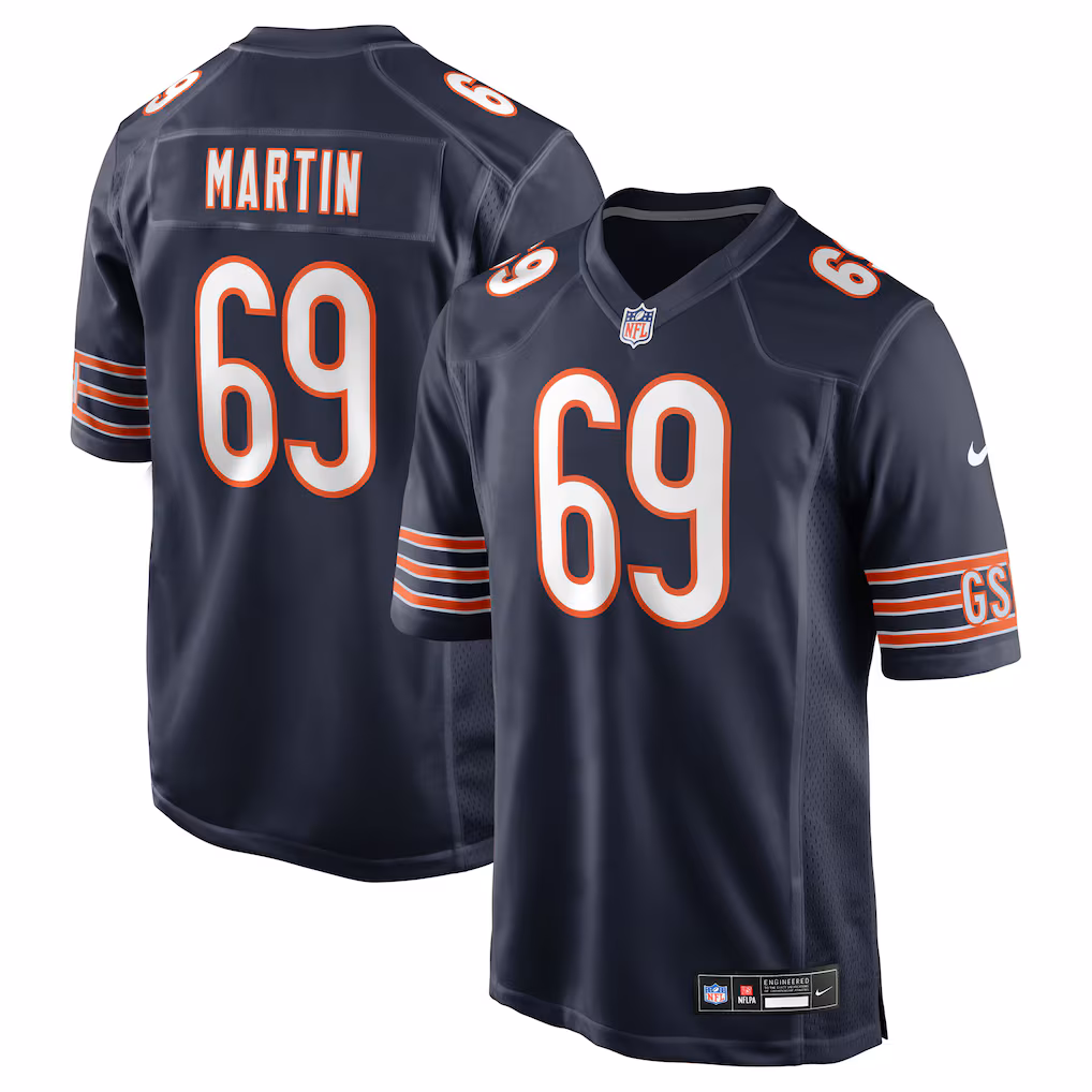 Men's Chicago Bears Jeremiah Martin Nike Navy Team Game Jersey - Vujersey Los Angeles Rams