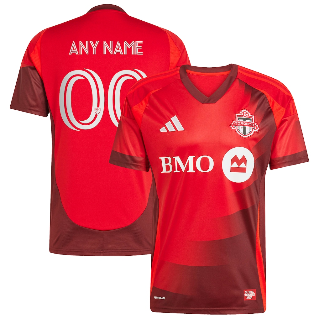Men's Toronto FC adidas Red 2025 Club Kit Replica Custom Jersey