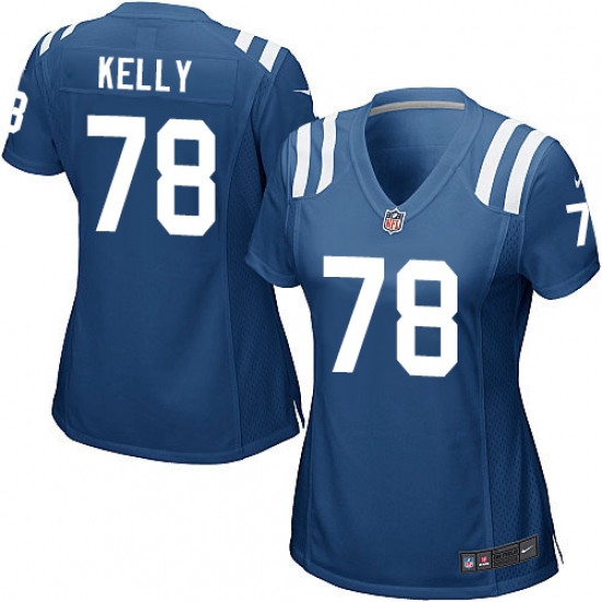 Women's Nike Indianapolis Colts #78 Ryan Kelly Game Royal Blue Team Color NFL Jersey - Ujersey