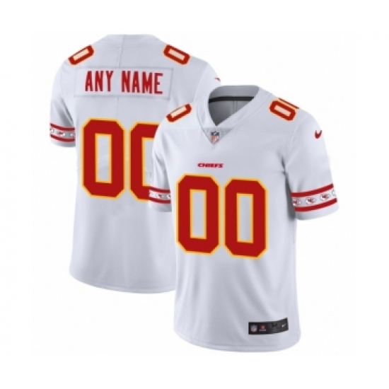 Men's Kansas City Chiefs Customized White Team Logo Cool Edition Jersey - Ujersey