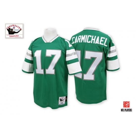 Mitchell And Ness Philadelphia Eagles #17 Harold Carmichael Green Authentic Throwback NFL Jersey - Ujersey